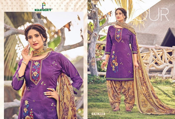 Kauvery Nyraa 4 Fancy Ethnic Wear Cotton Printed Readymade Suit Collection